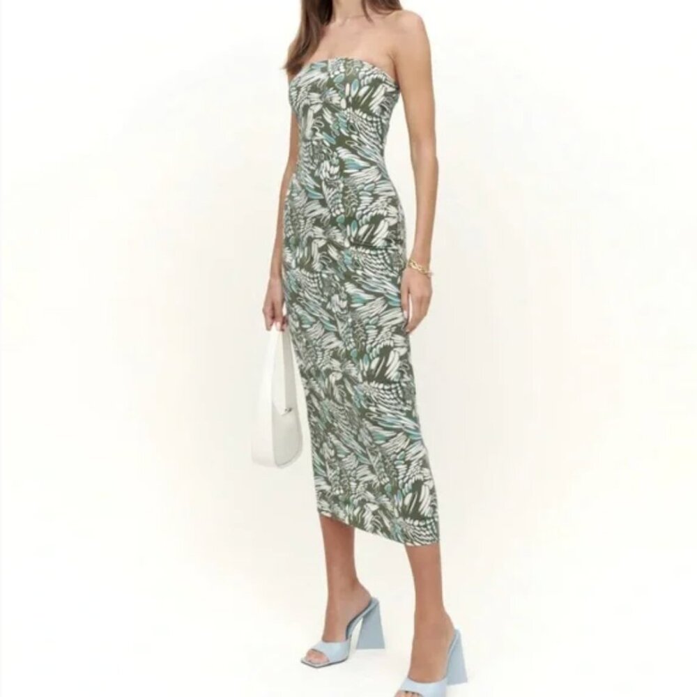 New REFORMATION Ryden Knit Dress Color: Twisted